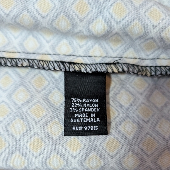 Alex & Olivia patterned pencil office skirt size medium - Picture 10 of 11